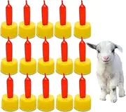 DXary 35 PCS Pritchard Nipple for Goats, Small Soft Goat Nipples Silicone Lambs Milk Drink Nipple for Feeding Sheep Goat Lamb Puppy Nursing Farm Supplies (15 Pieces)