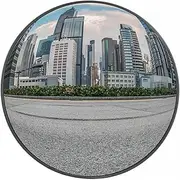 JFIYETH Safety Convex Mirror,12 inch Round Indoor Mirror 160° Adjustable Wide Angle View,Blind Spot Mirror for House Garage,Warehouse,Store,Office,Personal or Traffic Safety, 30CON