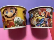 RARE Cold Stone Creamery Ice Cream Cup Nintendo Super Mario Maker 2 Mario Kart 8