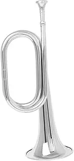 Kisangel Copper Bugle Trumpet for Beginners Lightweight Professional Band Instrument Workmanship Resistant Design for Orchestra and Marching Bands