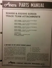 Ariens Team-Trac Implements Parts Manual Rotary Brush Mower Tiller 1979