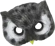 Owl Face Cover | Animal Print Cosplay Mask | Creative Owl Costume Accessory | Halloween Holiday Owls Masque, Funny Dress-Up Prop For Adults And Kids, Reusable Cos Face Cover
