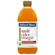 Holland House Vinegar Apple Cider Organic 16 oz (Pack of 6)