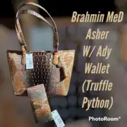 Brahmin AsherTote & Ady Wallet (Truffle Python)