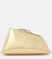 [The Attico] The Attico 8:30PM Small metallic leather clutch One Size gold