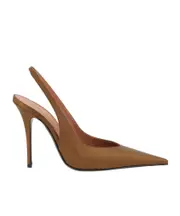 Pointed high heels 36 brown