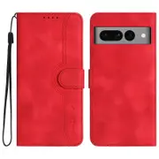 YX003 For Google Pixel 7 Pro 5G Imprinted Leather Stand Cover Cell Phone Wallet Case