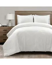 Lush Dcor Diamond Jacquard Boho Chic 3pc Comforter Set