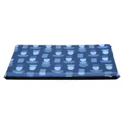 Lexi & Me Kennel/Crate Mat Steel Blue Geo - Small
