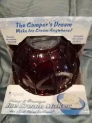 Camper's Dream The ORIGINAL Play and Freeze ICE CREAM MAKER BALL RED - 1 Pint