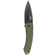 CRKT Tuna Frame Lock Folding Knife in Green and Silver - CRKT2520