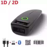 Mini Barcode Scanner USB Wired/Bluetooth/ 2.4G Wireless 1D 2D Scanner QR