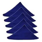 NEW 5 Pack Cleanlink Microfibre General Cleaning Cloth 400x400mm Square Blue