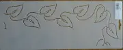 Stencil Quilting Ivy Leaf Border BJ13 3" 7.6cm QC quilt crafts embroidery stitch