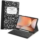 Keyboard Case for Samsung Galaxy Tab S10 Plus 2024/ S9 composition book black