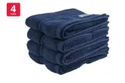 Onkaparinga Set of 4 600GSM Flinders Hand Towels (Denim)