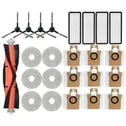 24Pcs Replacement Spare Parts for Bot L30 Ultra Robot Vacuum Cleaner Main Side Brush, Filter, Mop Rag, Dust Bag-A