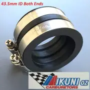 Mikuni Mounting Flange Sleeve / Boot with 43.5mm ID Both Ends- PWK, Keihin, Amal