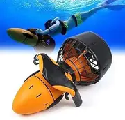 Underwater Scooters, 300W Water Sports Submersible Diving Equipment Underwater Thruster Electric Water Scooter, for Water Sports Pool & Diving & Snorkeling & Sea Adventure