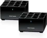 Netgear Nighthawk AX3000 Dual-Band Mesh WiFi 6 System, Router & Satellite with Netgear Armor 1-Year Subscription Included (Pack of 2)