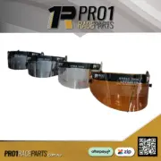 Pro1 Clear Orange Tinted Aribian Blue Snell Helmet Visor Speedway Kart Drag Car