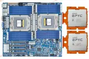 Gigabyte MZ73-LM0（rev. 2.0) Server Motherboard With 2x AMD EPYC GENOA 9554 CPU