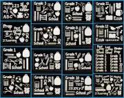 White Chipboard - School - Collection One
