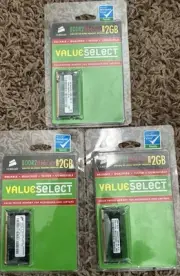 3 Corsair 667 MHz 2GB Memory Modules DDR2 SO-DIMM 200 Pin Notebooks Laptops New