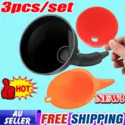3 Pcs Automotive Funnels Set, Wide Mouth Fuel Funnels, Long Neck Oil Funnels