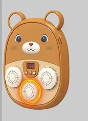 Boxing Music Machine - Bear Electronic Boxing Machine | Rechargeable LED Wall Target Toy Musical Punching Board for Training Gym Workout Sports Indoor Outdoor Family Birthday Home