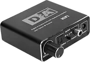 Digital to Analog Fiber Converter Coaxial or for Toslink Digital Input Volume Adjustment Coaxial to 5.1 Channel Decoder 10Hz-48 KHz Frequency Range (Host+USB Power Supply