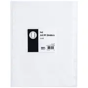 Keji A4 10 Tab Polypropylene Dividers White