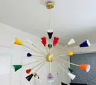 Beautiful Iconic Chandelier Modern 20 Arm Hand Crafted Multi Color Ceiling Lamp