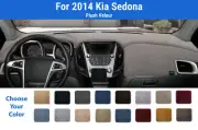 Dashboard Dash Mat Cover for 2014 Kia Sedona (Plush Velour) (for: Kia)
