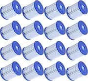 Mscomft For Bestway Size I Filter Cartridge for Pools, for Bestway Swimming Pool Easy Set Filter Cartridge Replacement (16 PCS)