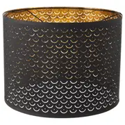 NYMÖ Lamp shade, black, brass-colour, 44 cm