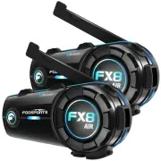 2X FX8 AIR Motorcycle Intercom Bluetooth Helmet Headset 1000m 4-Way Talk Speaker