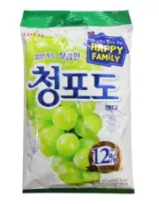 Lotte Green Grape Candy 153g Korean Fruit Candy Snack