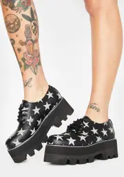 [T.U.K.] Glow In The Dark Star Dino Lug Platforms