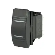 BEP Marine DPDT Contura 2 LEDs Switch, Amber - On, Off & On