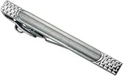 [KUHBDIE] Business Silver Geometric Tie Clip Personalized Tie Clip Formal Tie Clip Tie Accessories