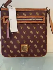 Dooney & Bourke Letter Carrier Crossbody Bordeaux NWT