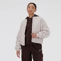 在飛比找momo購物網優惠-【NEW BALANCE】外套 女款 運動外套 飛行外套 夾