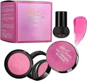 Blush Makeup,Lightweight Liquid Blush with Mirror | Silky Cheek Tint with Mushroom Applicator Face Makeup for Highlighting Contouring
