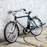 在飛比找樂天市場購物網優惠-1:10仿真合金復古自行車模型二八大杠懷舊兒童男孩小汽車玩具