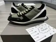 Rick Owens New Vintage Runner Lace Up Sneakers 41 drkshdw geobasket ramones