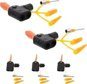 MUELODSIC 5pcs Universal Bike Air Pump Nozzle Kit Fit Us UK France Bikes Valve Adapter for Cycling