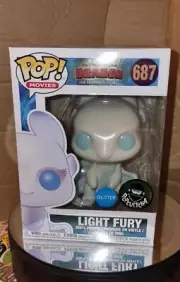 Light Fury Funko Pop Vinyl #687 Glitter Exclusive How To Train Your Dragon