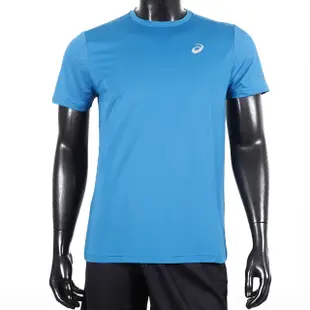 Asics [2011C820-400 男 短袖 上衣 T恤 運動 慢跑 訓練 路跑 反光 吸濕 快乾 亞瑟士 水藍