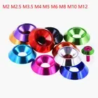 M2 M2.5 M3 M4 M5 M6 M8 M10 M12 Aluminum Washers For Countersunk Head Screws Bolt